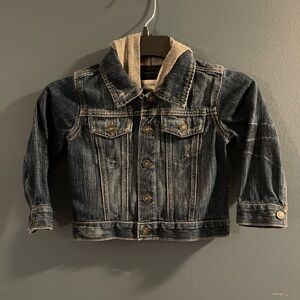 Baby Route 66 Hooded Jean Jacket Size 2T #1989
